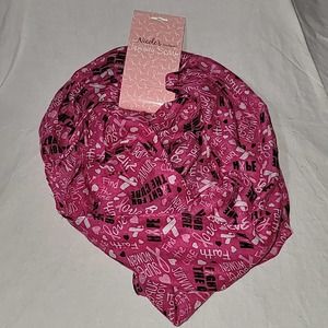 NWT Breast Cancer Infinity Scarf